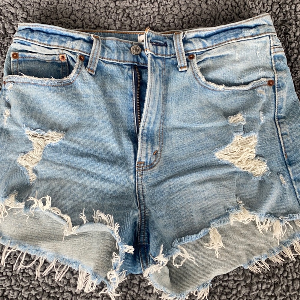 High rise mom shorts Abercrombie and Fitch